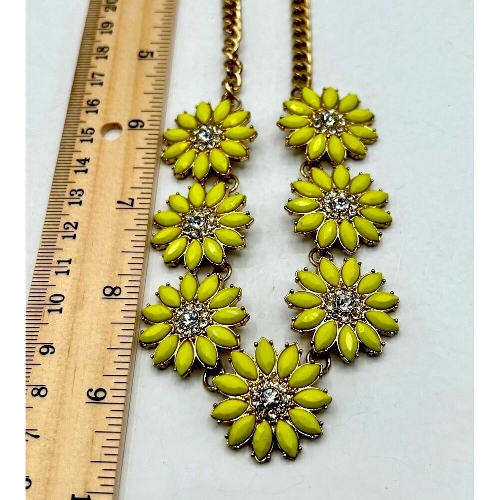 Vintage Yellow Daisy Necklace & Bangle Set A41 - Picture 9 of 9